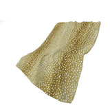 50" X 70" Ivory And Gold Animal Print Plush Throw Blanket