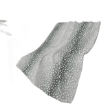 50" X 70" Gray And Ivory Animal Print Plush Throw Blanket