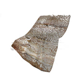 50" X 70" Chocolate And Ivory Abstract Plush Throw Blanket