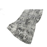 50" X 70" Gray And Silver Abstract Plush Throw Blanket