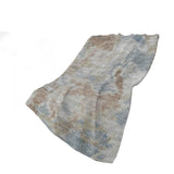 50" X 70" Gray And Coffee Abstract Plush Throw Blanket