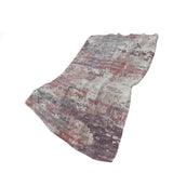 50" X 70" Pink Silver And Gray Abstract Plush Throw Blanket
