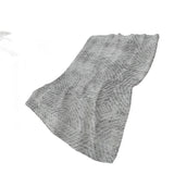 50" X 70" Charcoal And Gray Abstract Plush Throw Blanket