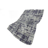 50" X 70" Purple And Gray Abstract Plush Throw Blanket