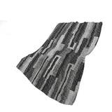 50" X 70" Charcoal And Gray Abstract Plush Throw Blanket