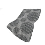 50" X 70" Charcoal And Gray Geometric Plush Throw Blanket