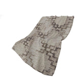 50" X 70" Chocolate And Taupe Abstract Plush Throw Blanket