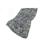 50" X 70" Steel Blue Light Pink And Beige Abstract Plush Throw Blanket