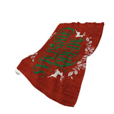50" X 70" Ruby Red Green And Ivory Floral Plush Throw Blanket