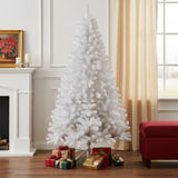7.5' White Full Pine Christmas Tree