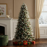 7' White Full Pine Christmas Tree