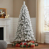 6' Full Flocked Pine Christmas Tree