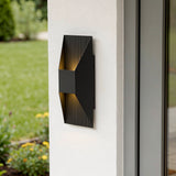 Black LED Dimmable Outdoor Hanging Light