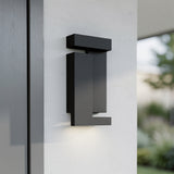 Black LED Dimmable Outdoor Hanging Light