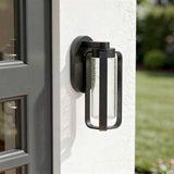 Black Seeded LED Dimmable Outdoor Hanging Light