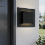 Black LED Dimmable Outdoor Hanging Light