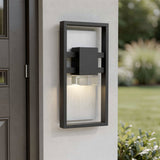 Black LED Dimmable Outdoor Hanging Light