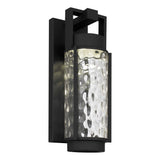 Black Hammered LED Dimmable Outdoor Hanging Light