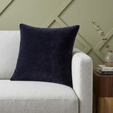20" Black Cotton Throw Pillow Cover