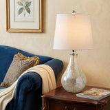 20" Clear Novelty Table Lamp With Drum Shade