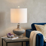 18" Clear Novelty Table Lamp With Drum Shade