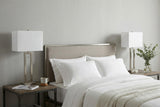 Set of Two 29" Nickel Table Lamps With Shades
