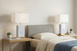 Set of Two 25" Gold Table Lamps With Shades
