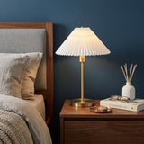 21" Gold Table Lamp With Empire Shade