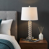 26" Clear Novelty Table Lamp With Drum Shade