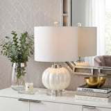 18" Clear Novelty Table Lamp With Drum Shade