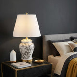 22" Gold Urn Table Lamp With Empire Shade