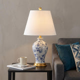 24" Gold Urn Table Lamp With Empire Shade