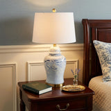 26" Gold Novelty Table Lamp With Drum Shade
