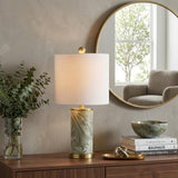 21" Gold Novelty Table Lamp With Globe Shade