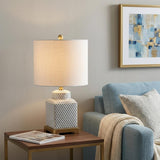 22" Gold Novelty Table Lamp With Globe Shade