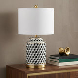 25" Gold Novelty Table Lamp With Globe Shade