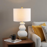 26" Gold Novelty Table Lamp With Globe Shade