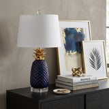 23" Clear Novelty Table Lamp With Drum Shade