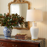 29" Gold Urn Table Lamp With Drum Shade