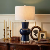 29" Clear Novelty Table Lamp With Drum Shade