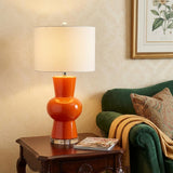 29" Clear Novelty Table Lamp With Drum Shade