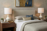 Set of Two 22" Gold Novelty Table Lamps With Globe Shades
