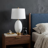 27" Gold Novelty Table Lamp With Empire Shade
