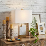 23" Gold Table Lamp With Shade
