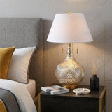 31" Gold Novelty Table Lamp With Globe Shade