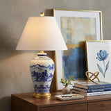 27" Gold Novelty Table Lamp With Empire Shade