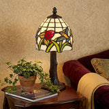 12" Bronze Birds Novelty Tiffany Lamp With Bell Shade