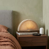 10" Natural Geometric Table Lamp With Novelty Shade
