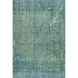 3' X 5' Teal And Blue Abstract Washable Area Rug With UV Protection