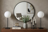 Set of Two 18" Black USB Table Lamps